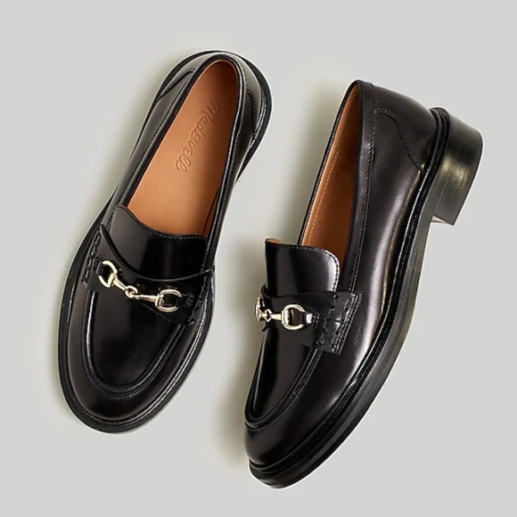 Madewell Shoes - New MADEWELL Size 9 The Vernon Bit Hardware Loafer Leather Black $158 NN868